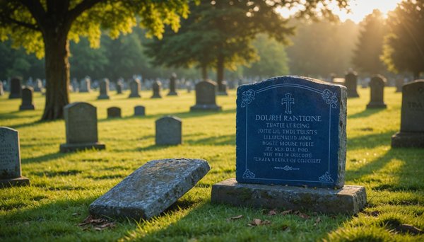 Honorez la mémoire d'un proche avec une pierre tombale labrador bleu au meilleur prix